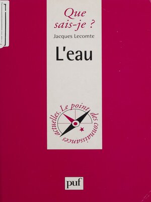 cover image of L'Eau